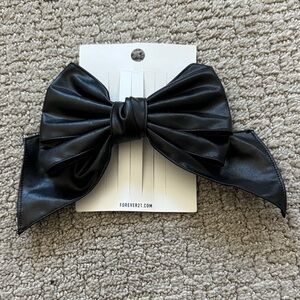 Forever 21 Black Leather Hair Accessory